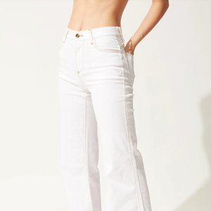 Solid & Striped Flare Jeans - White Denim